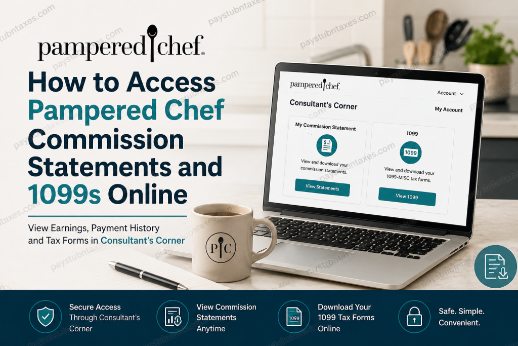 Pampered Chef Commission Statements & 1099 Tax Forms Online