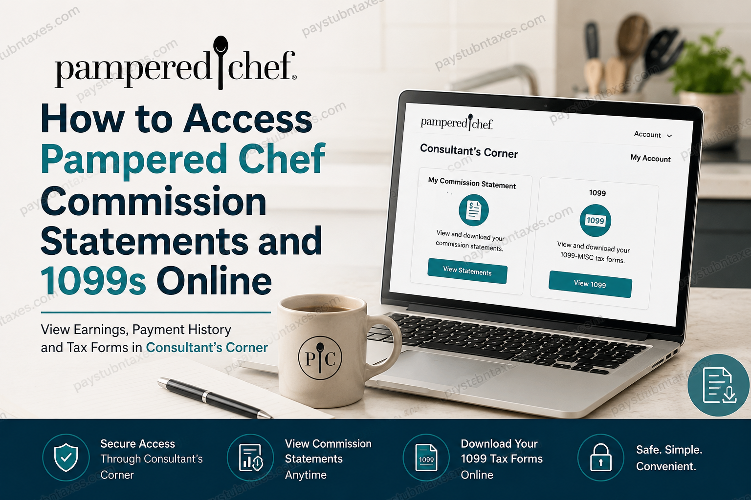 Pampered Chef Commission Statements & 1099 Tax Forms Online