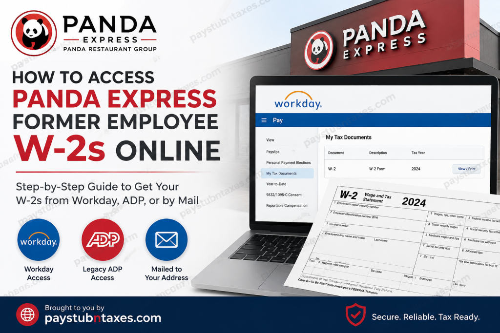 How to Access Panda Express Former Employee W-2s Online