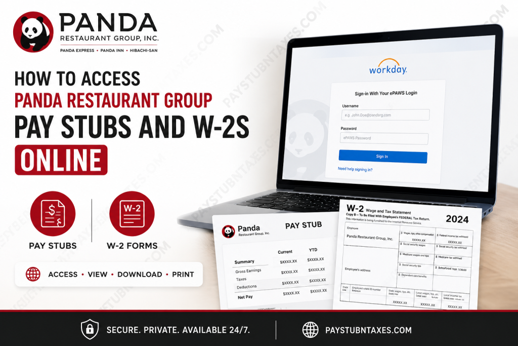 How to Access Panda Restaurant Group Pay Stubs & W-2s Online