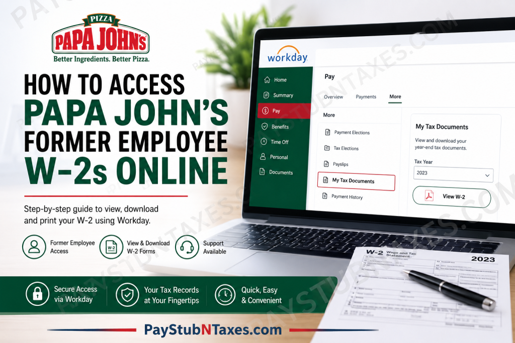 How to Access Papa John’s Former Employee W-2s Online