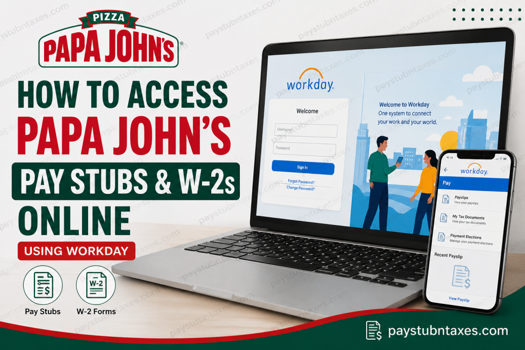 How to Access Papa John’s Pay Stubs and W-2s Online