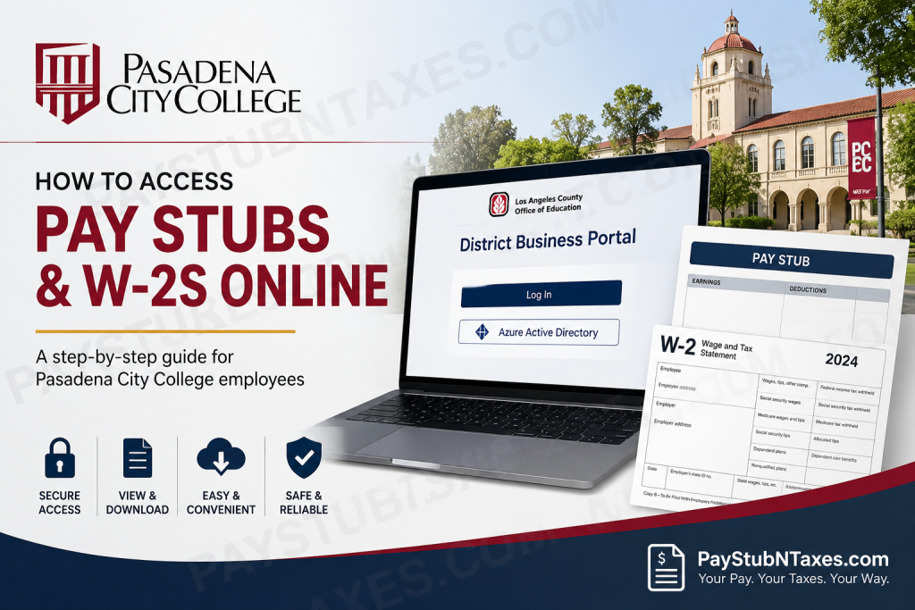 How to Access Pasadena City College Pay Stubs & W2s Online