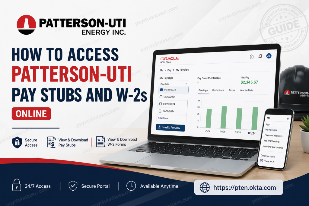 How to Access Patterson-UTI Pay Stubs and W-2s Online