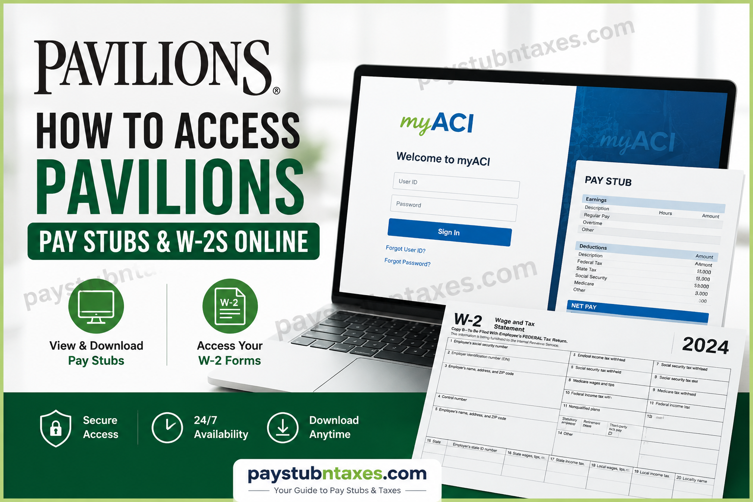 How to Access Pavilions Pay Stubs and W-2s Online
