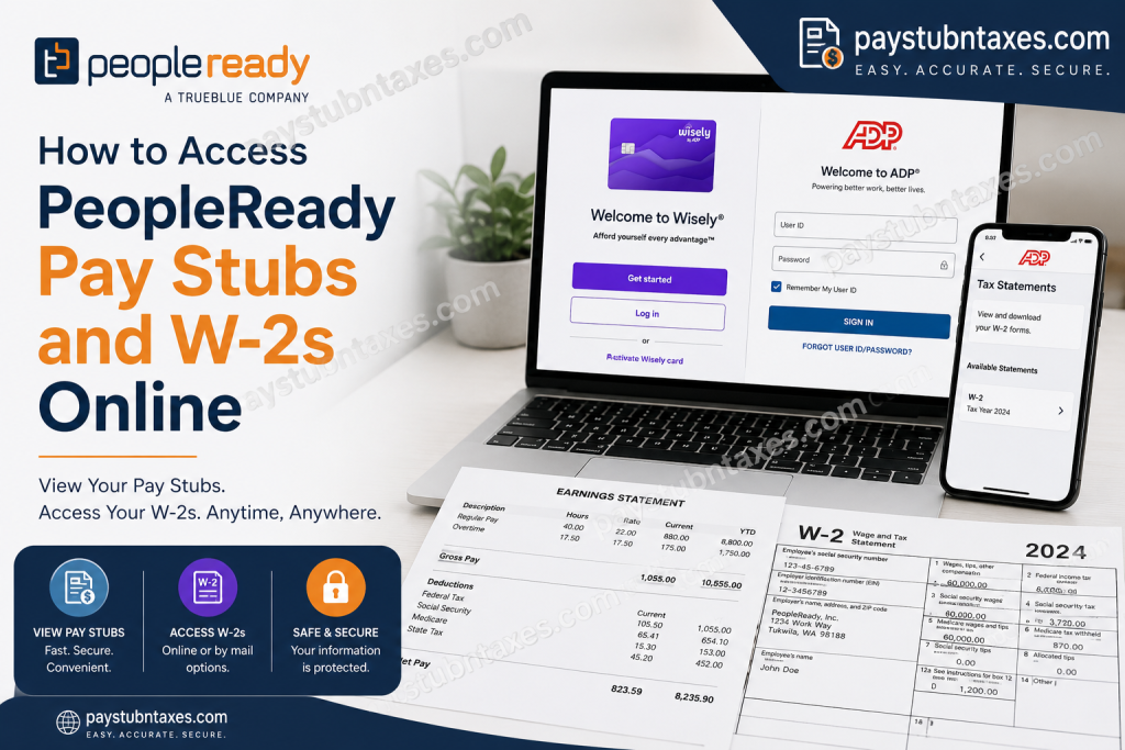 How to Access PeopleReady Pay Stubs and W-2s Online