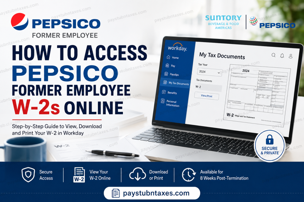 How to Access PepsiCo Former Employee W-2s Online