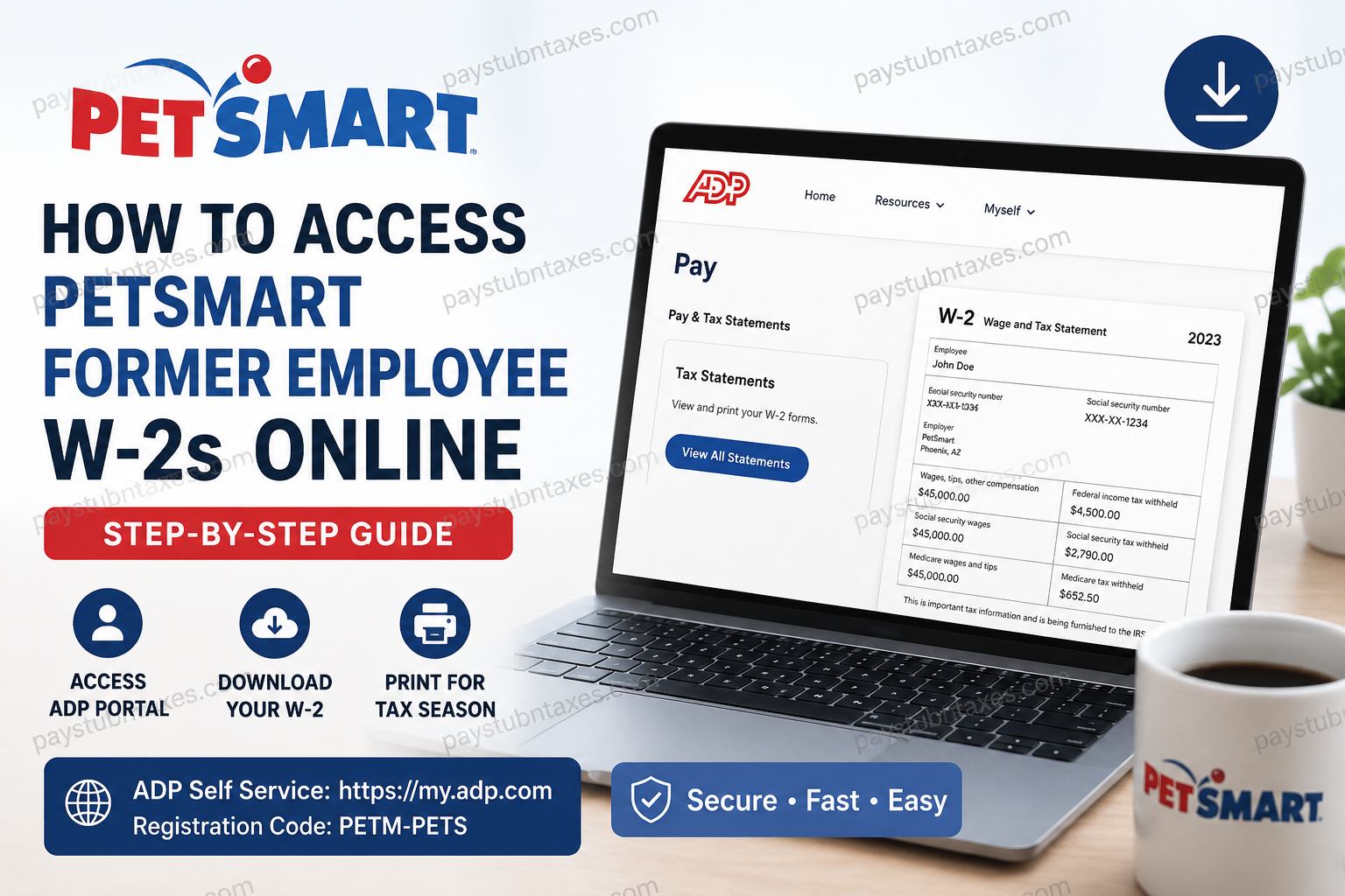 How to Access PetSmart Former Employee W-2s Online