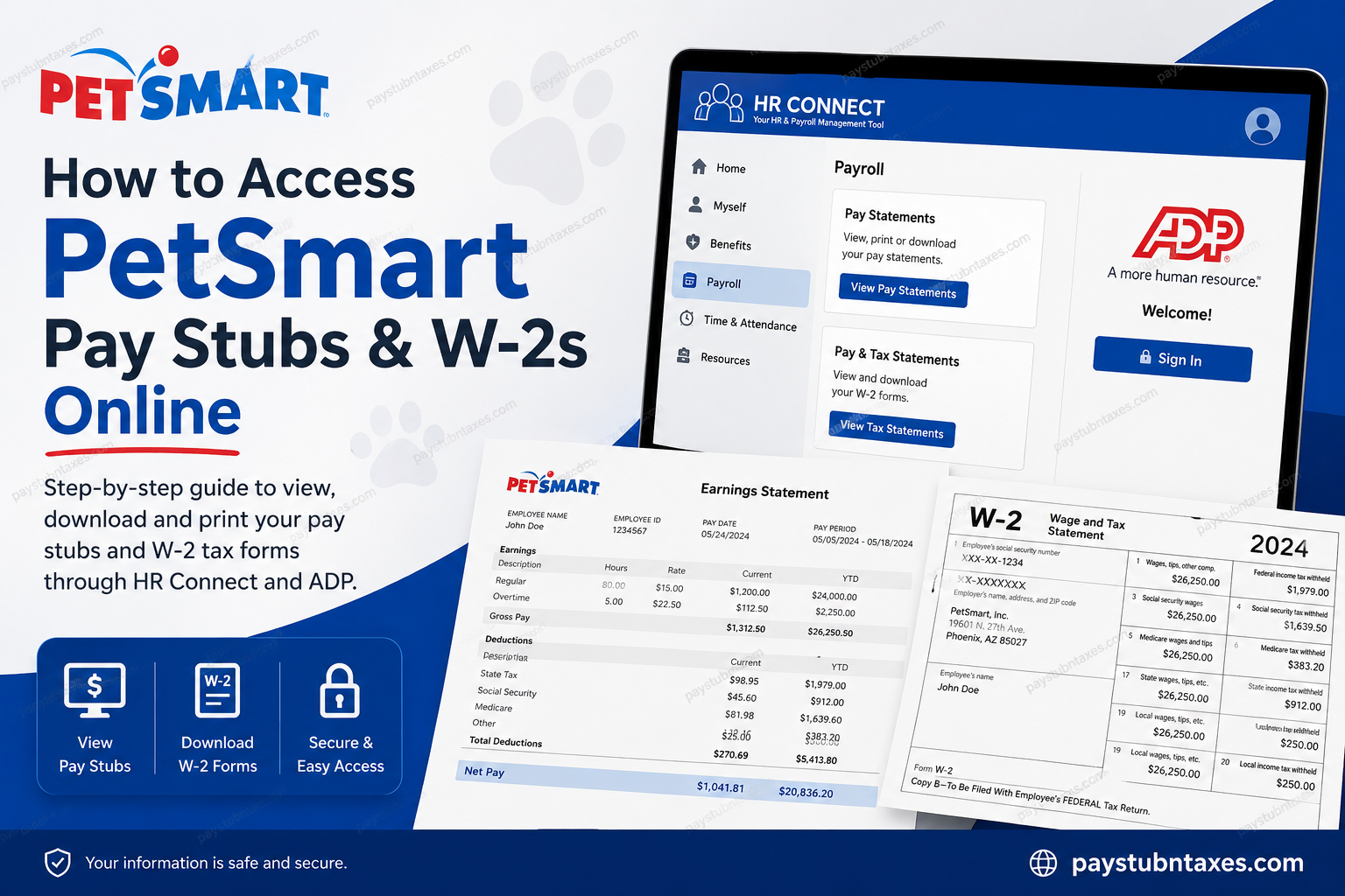 How to Access PetSmart Pay Stubs and W-2s Online