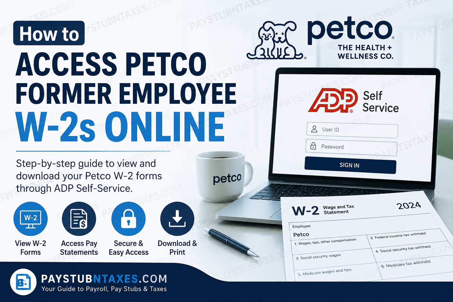 How to Access Petco Former Employee W-2s Online