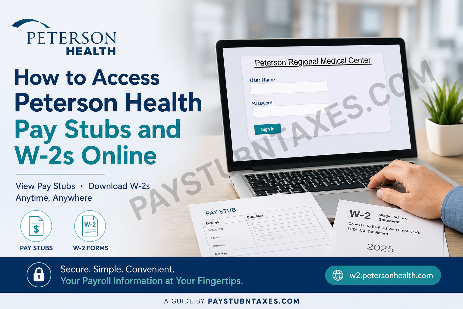 How to Access Peterson Health Pay Stubs and W-2s Online