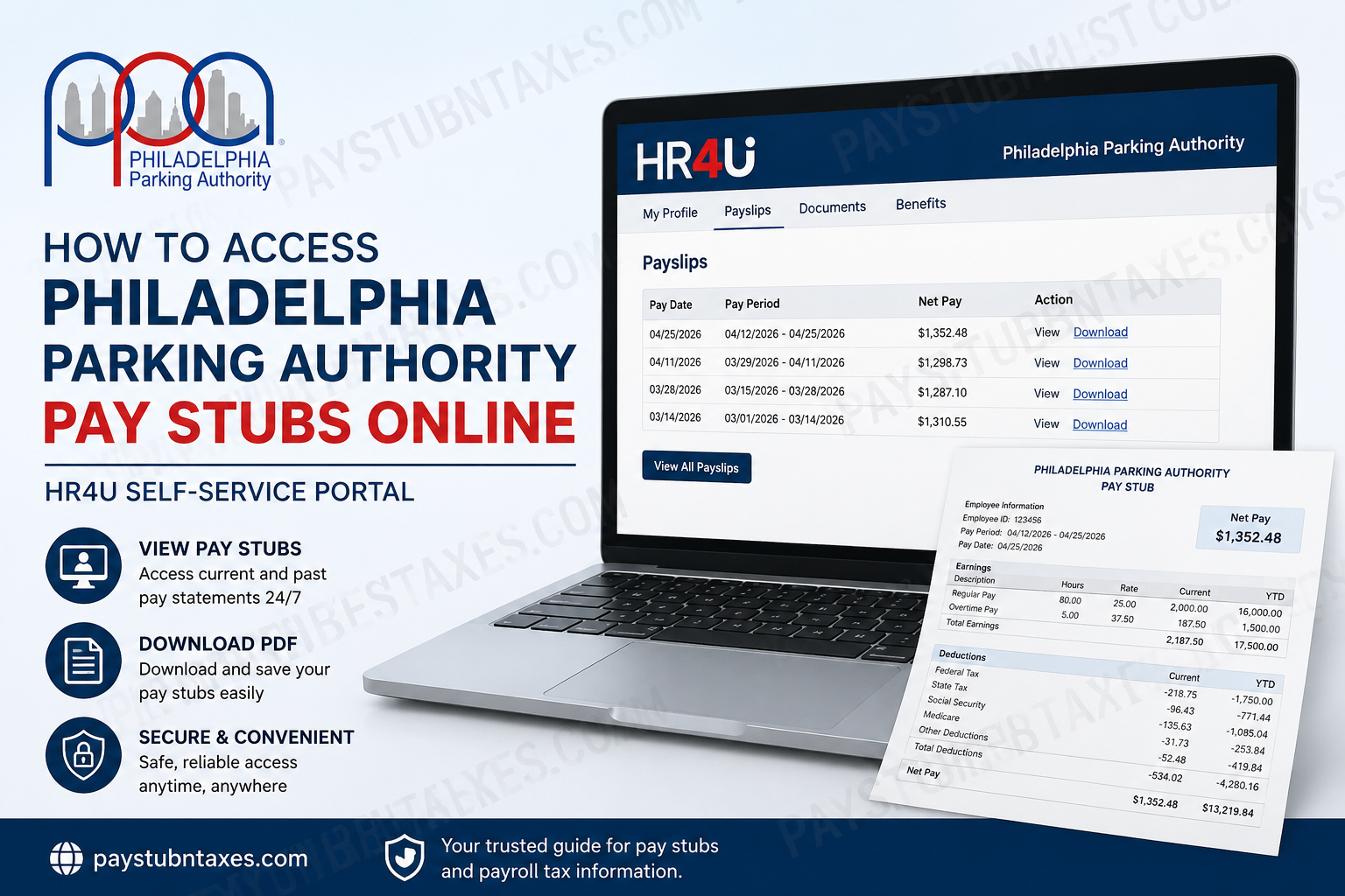 How to Access Philadelphia Parking Authority Pay Stub Online