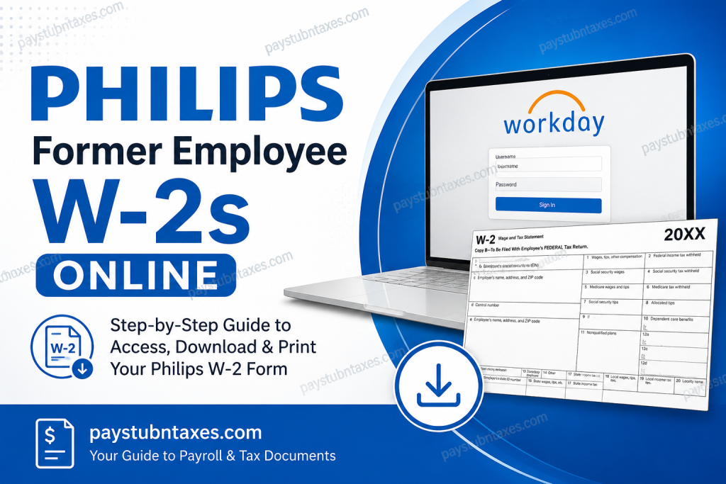 How to Access Philips Former Employee W-2s Online