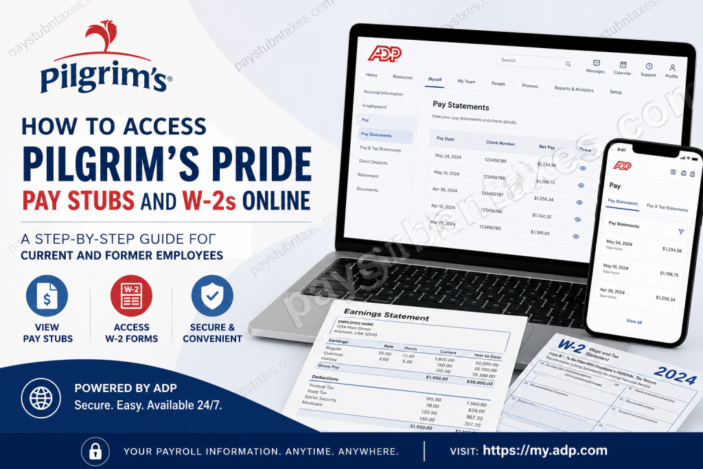 How to Access Pilgrim’s Pride Pay Stubs and W-2s Online