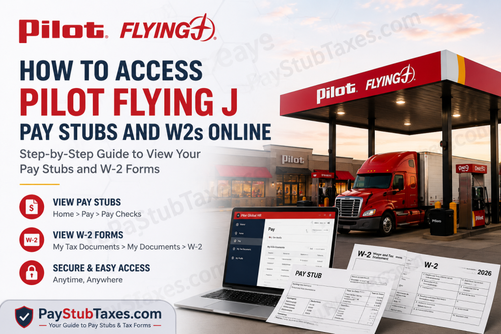 How to Access Pilot Flying J Pay Stubs and W-2s Online