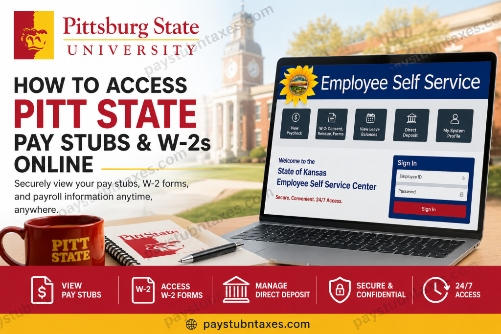 How to Access Pitt State Pay Stubs and W-2s Online