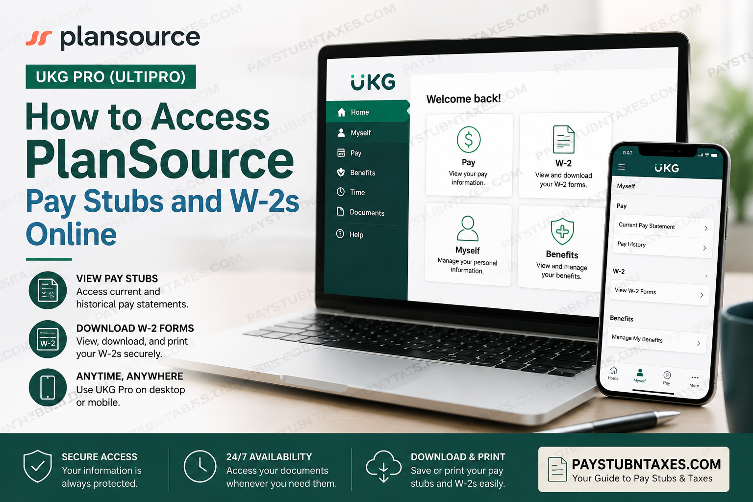 How to Access PlanSource Pay Stubs and W-2 Forms Online