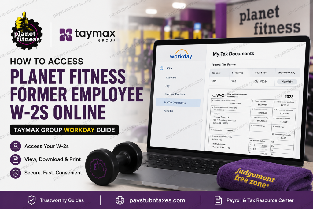 How to Access Planet Fitness Former Employee W-2s Online