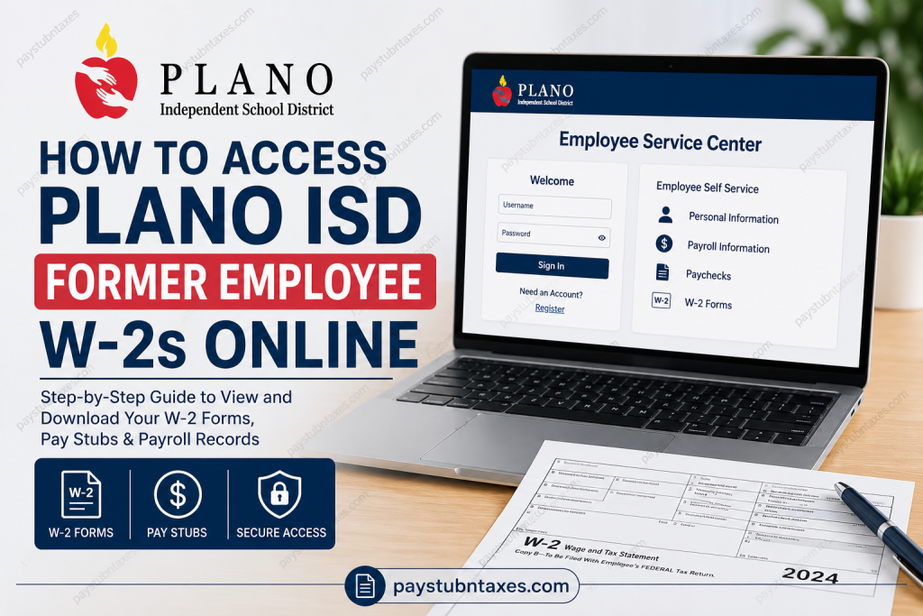 How to Access Plano ISD Former Employee W-2s Online