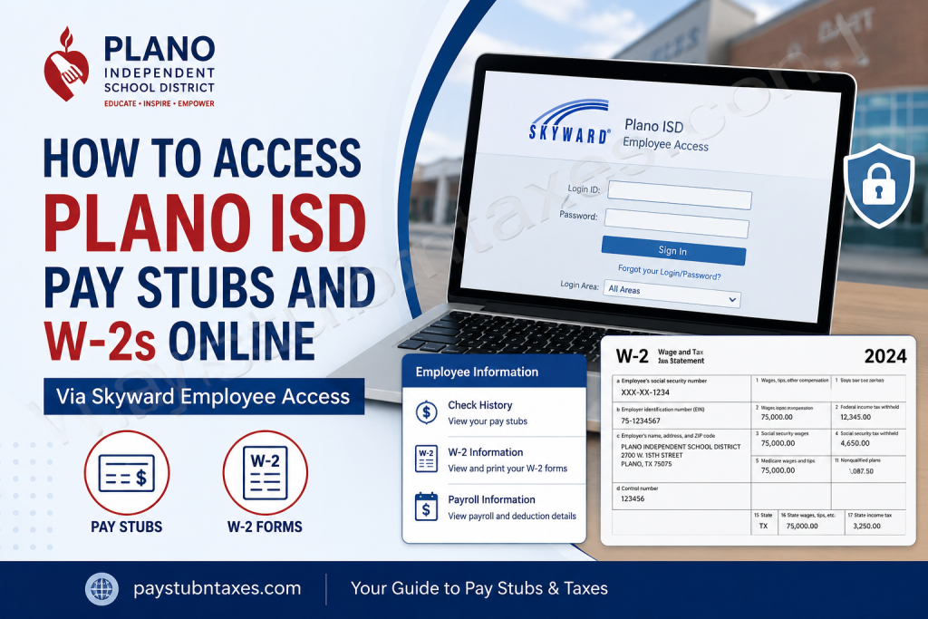 How to Access Plano ISD Pay Stubs and W-2 Forms Online