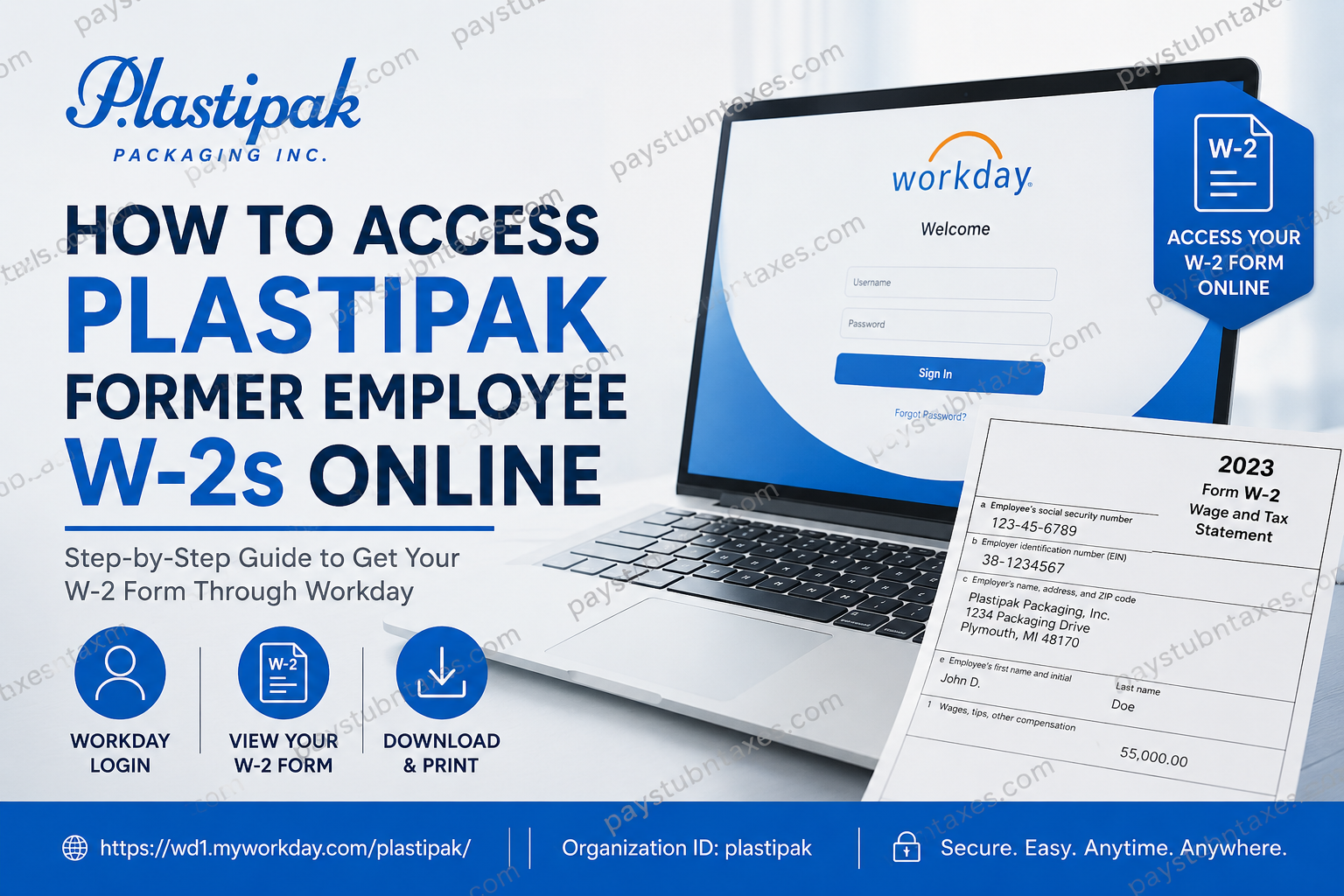 How to Access Plastipak Former Employee W-2s Online