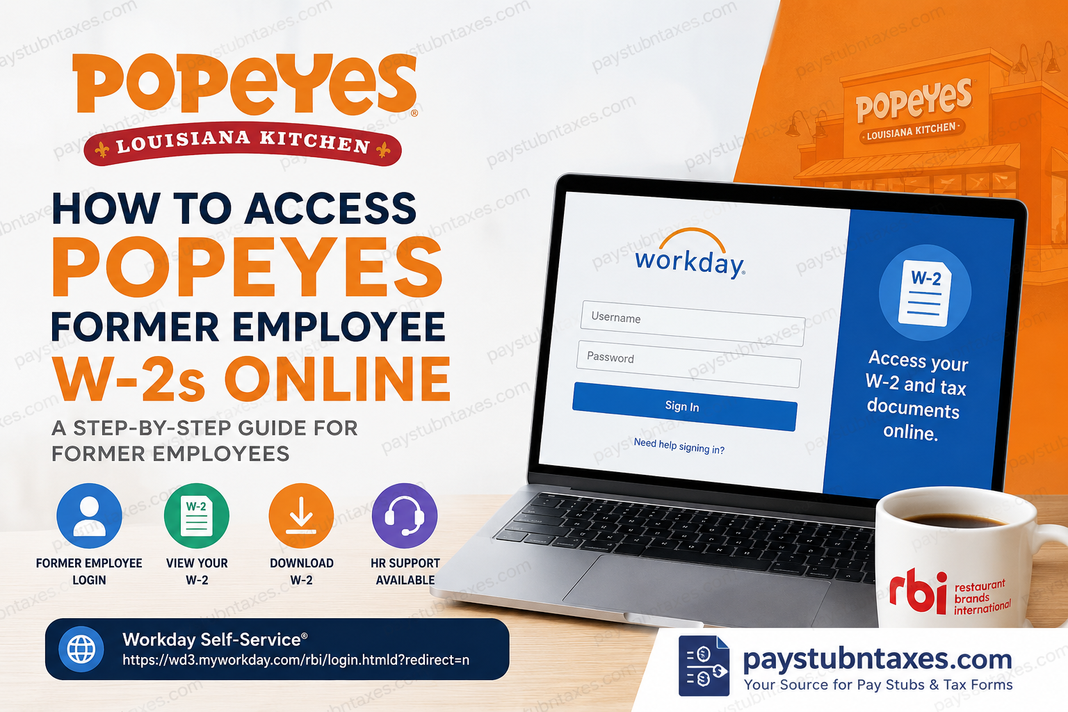 How to Access Popeyes Former Employee W-2s Online