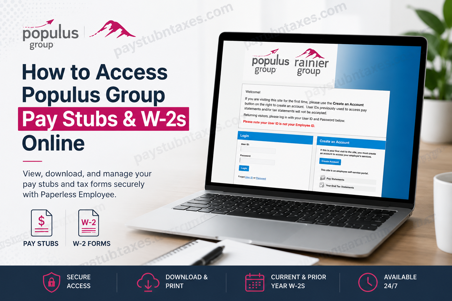 How to Access Populus Group Pay Stubs and W-2s Online