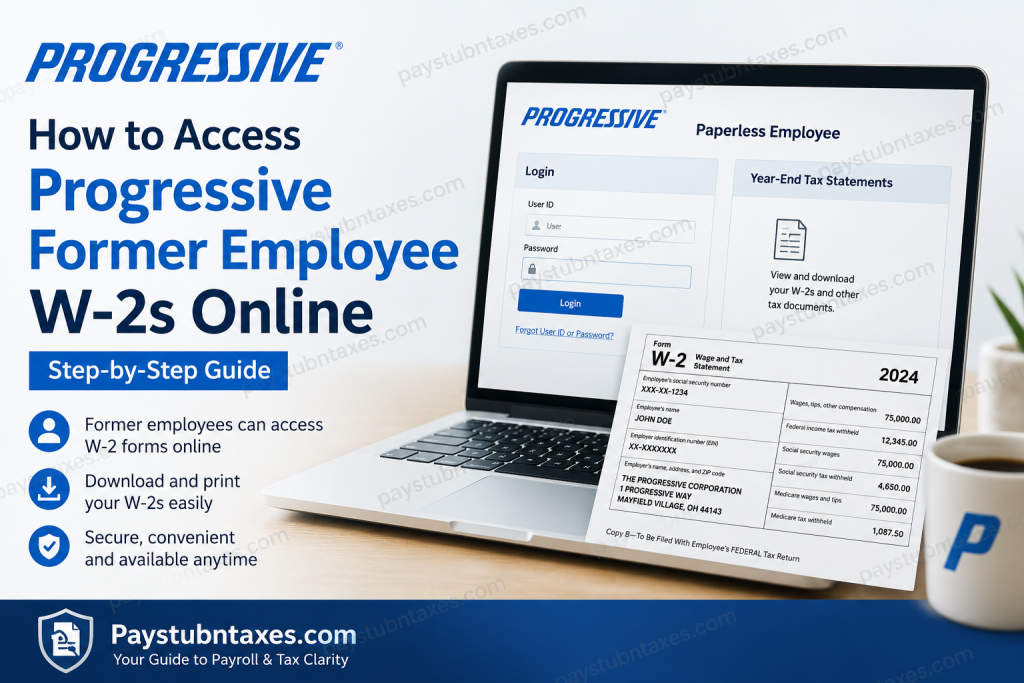 How to Access Progressive Former Employee W-2s Online