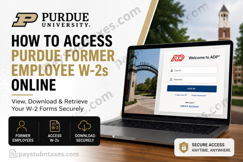 How to Access Purdue Former Employee W-2s Online