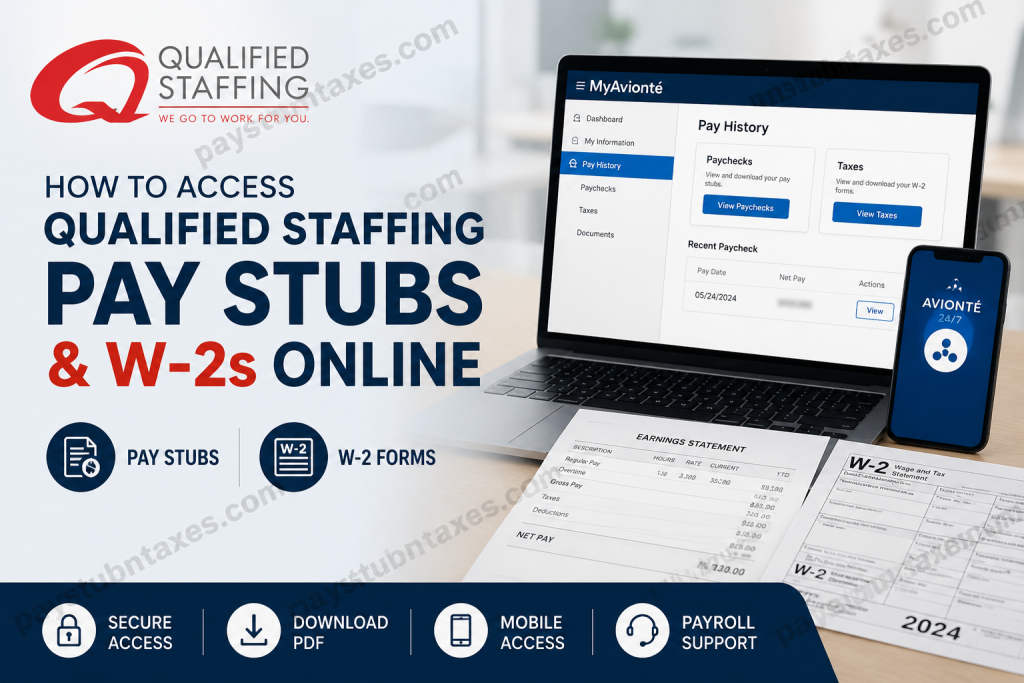How to Access Qualified Staffing Pay Stubs and W-2s Online