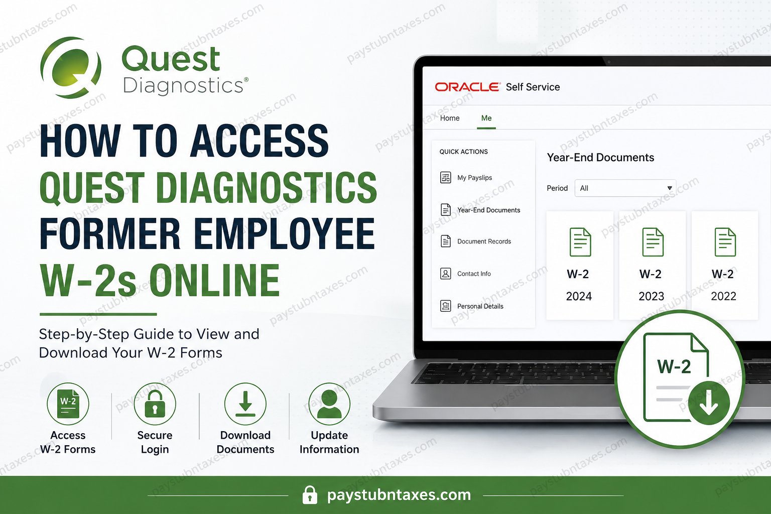 How to Access Quest Diagnostics Former Employee W-2s Online