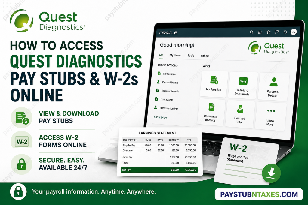 How to Access Quest Diagnostics Pay Stubs and W-2s Online
