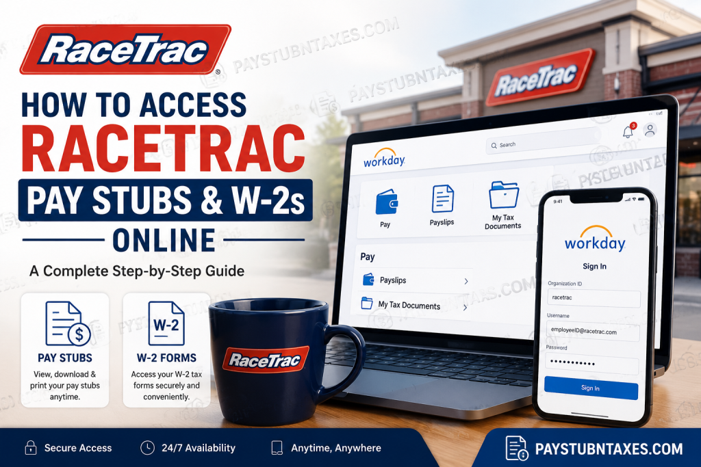 How to Access RaceTrac Pay Stubs and W-2s Online