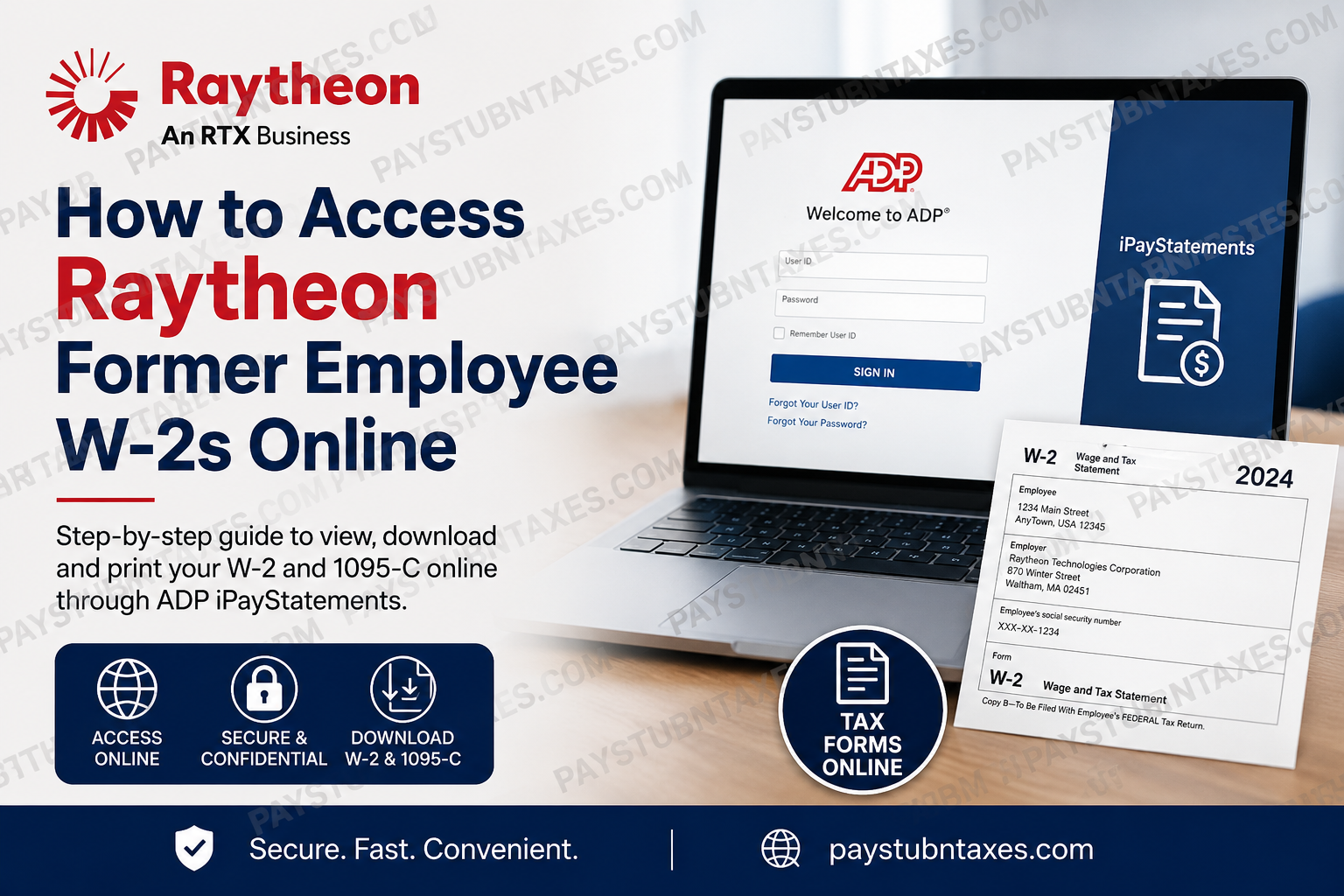 How to Access Raytheon Former Employee W-2s Online
