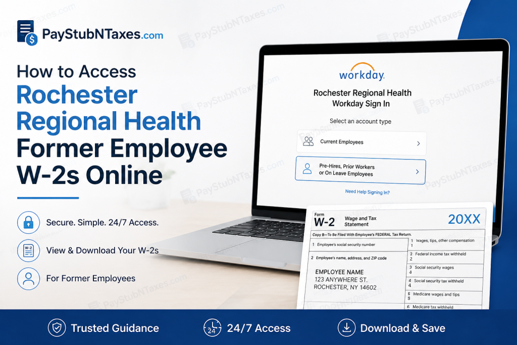 How to Access Rochester Regional Health Former Employee W-2s