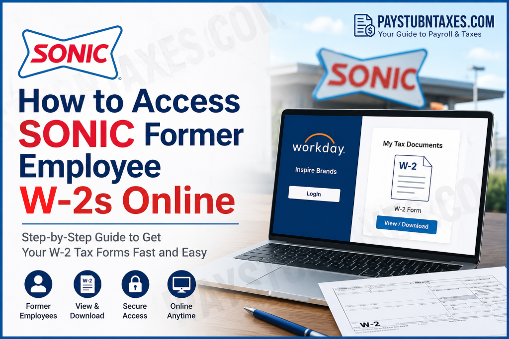 How to Access SONIC Former Employee W-2s Online