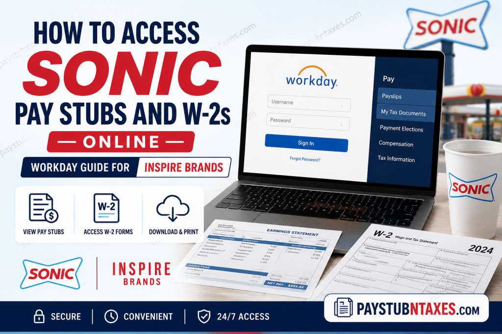 How to Access SONIC Pay Stubs and W-2s Online