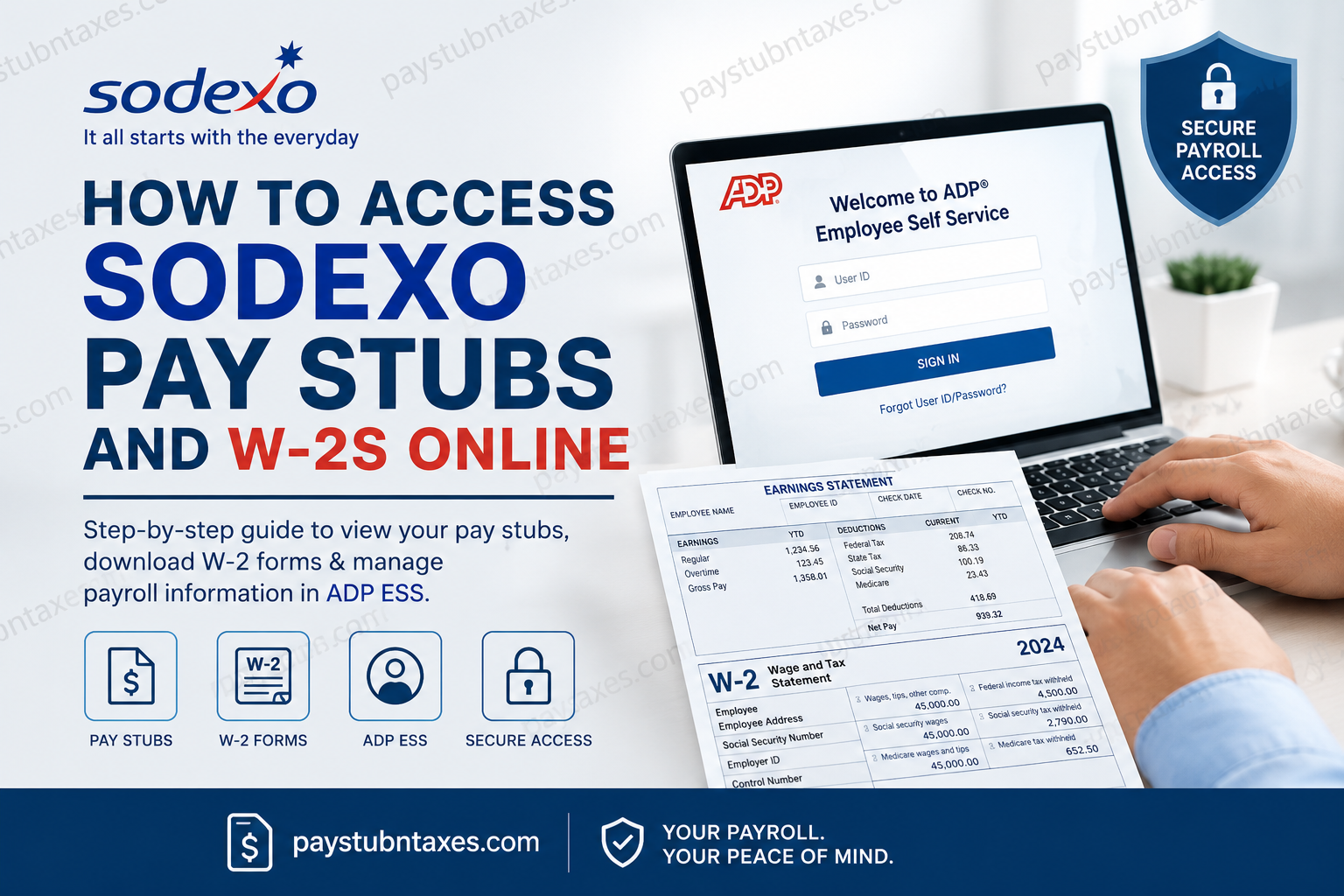 How to Access Sodexo Pay Stubs and W2s Online