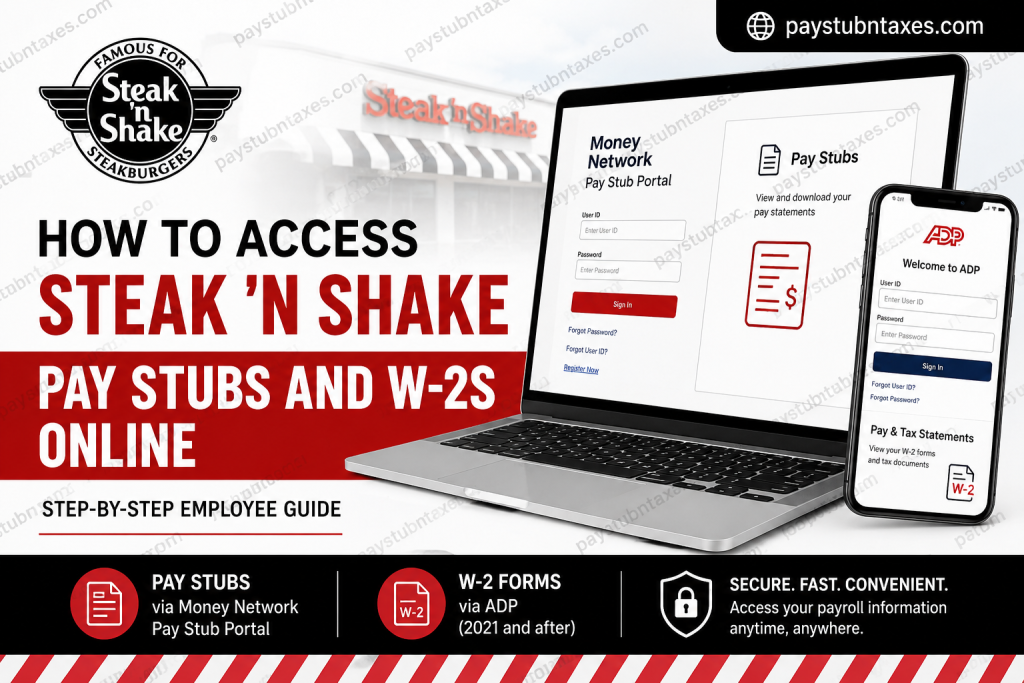 How to Access Steak ‘n Shake Pay Stubs and W-2s Online