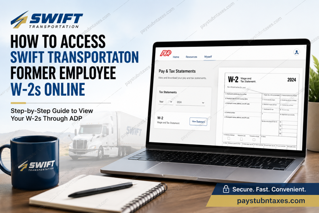 How to Access Swift Transportation Former Employee W2 Online