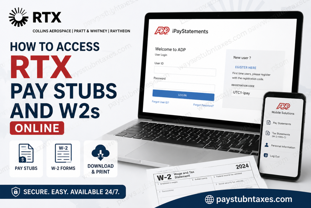 How to Access RTX Pay Stubs and W2s Online