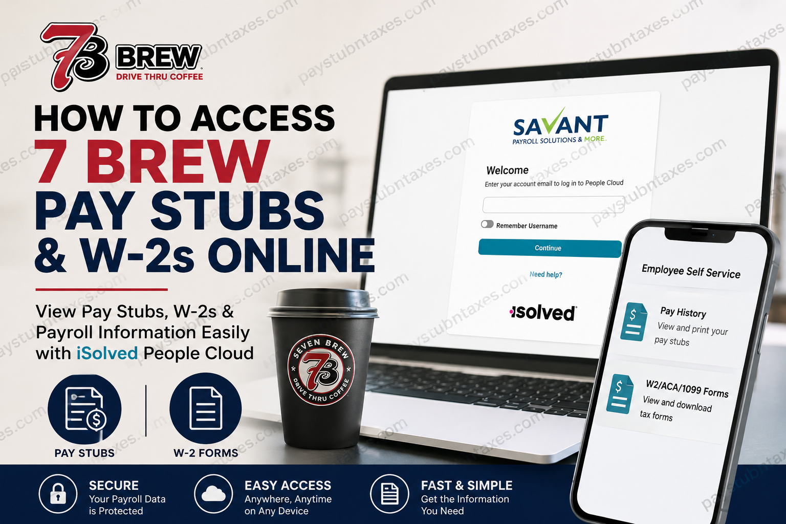 How to Access 7 Brew Pay Stubs and W-2s Online