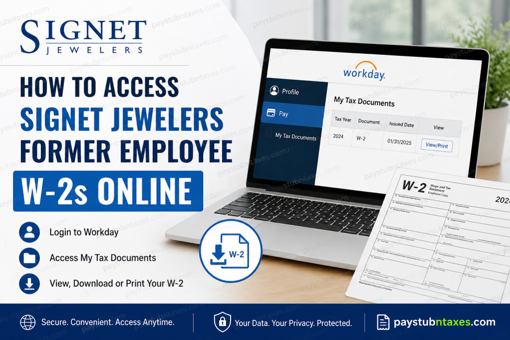 How to Access Signet Jewelers Former Employees’ W-2s Online