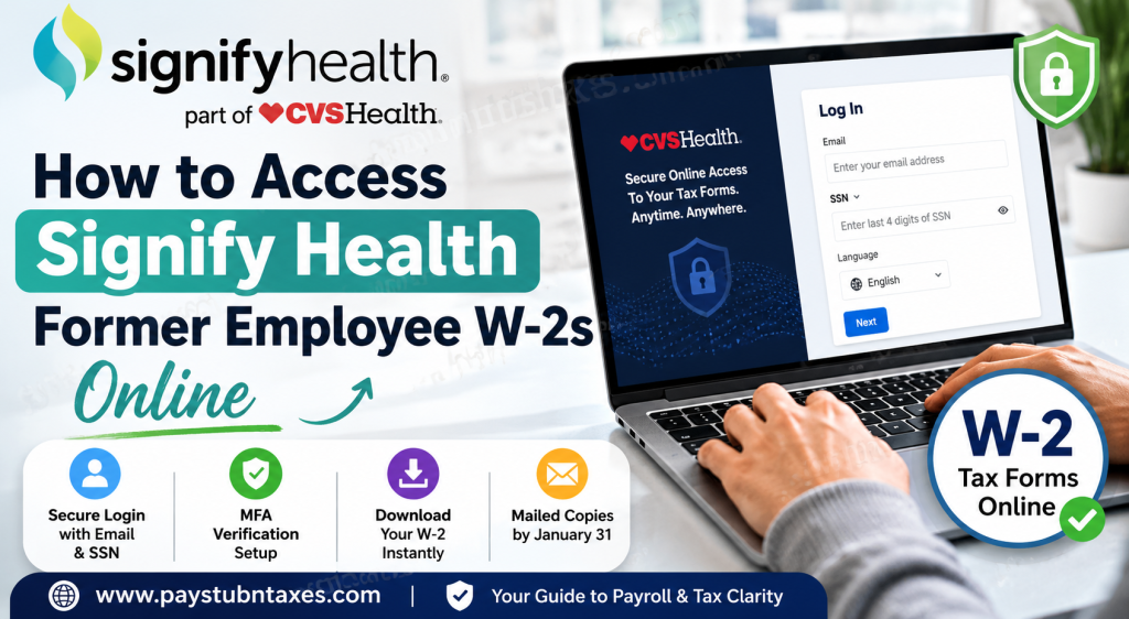 How to Access Signify Health Former Employee W-2s Online