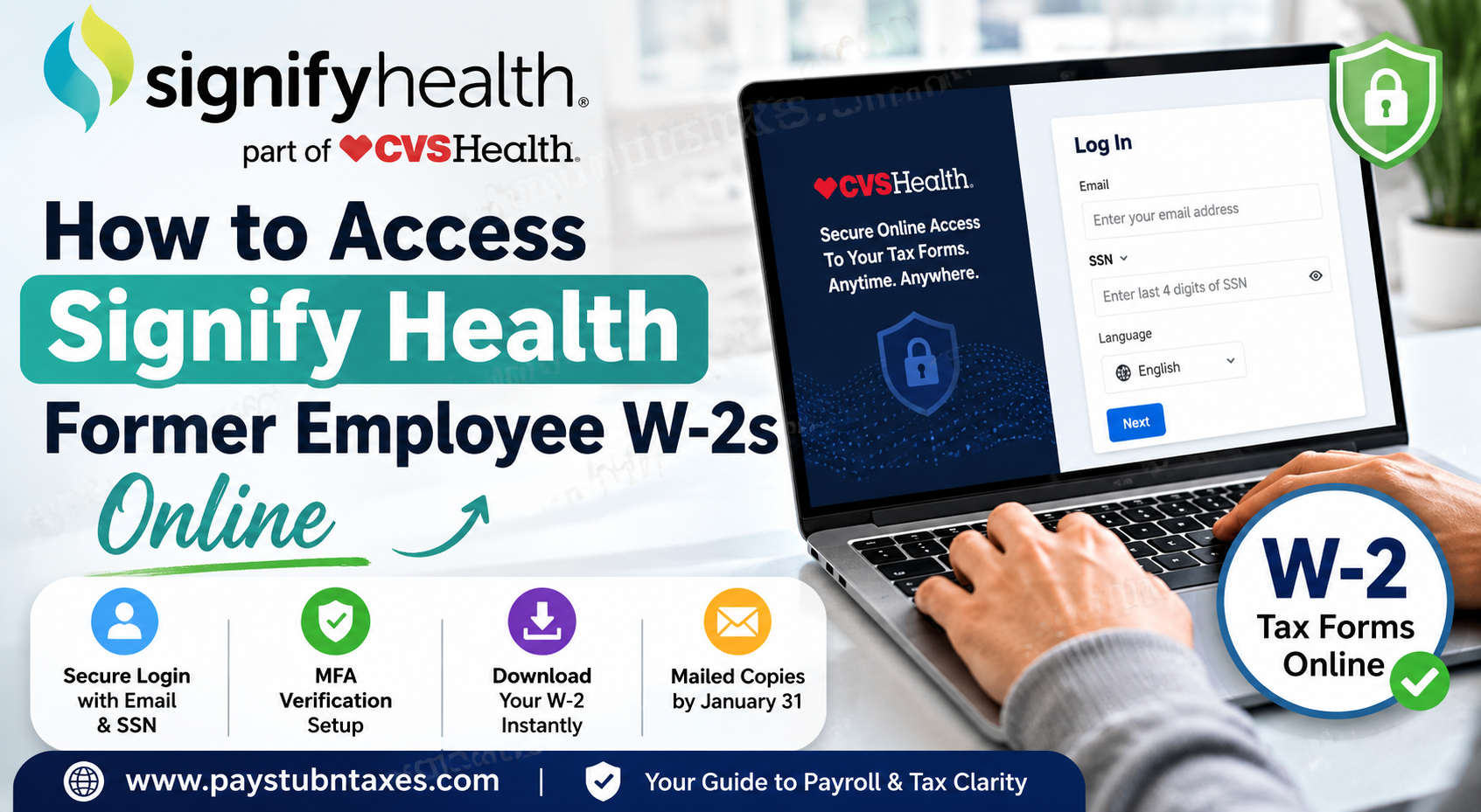 How to Access Signify Health Former Employee W-2s Online