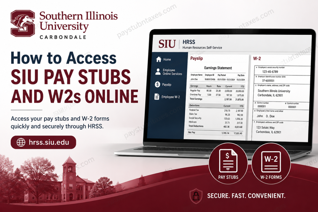 How to Access SIU Pay Stubs and W2s Online