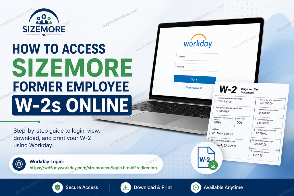 How to Access Sizemore Former Employee W-2s Online