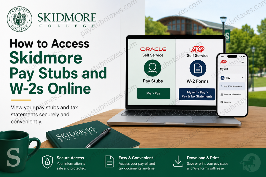 How to Access Skidmore Pay Stubs and W-2s Online
