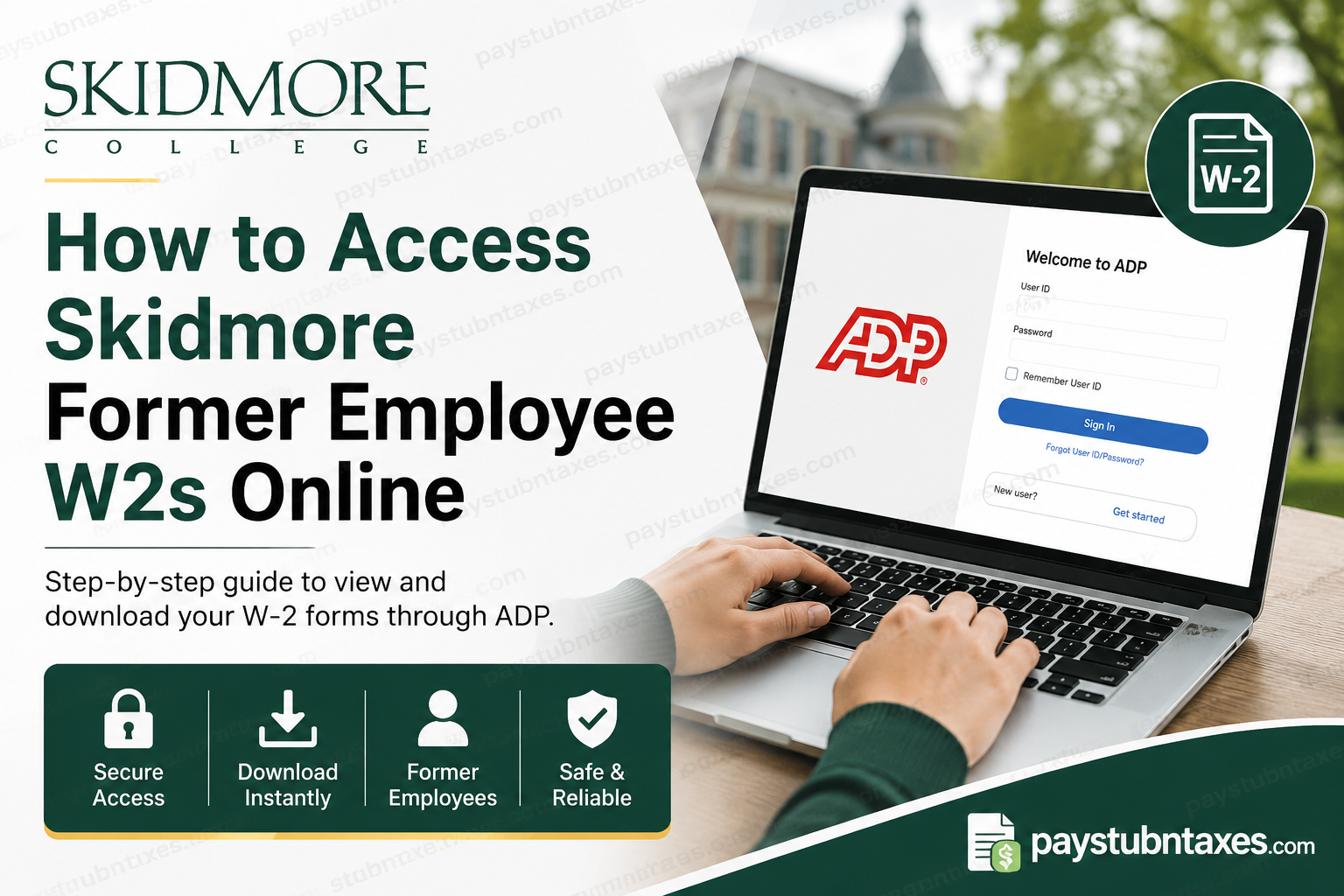 How to Access Skidmore Former Employee W2s Online