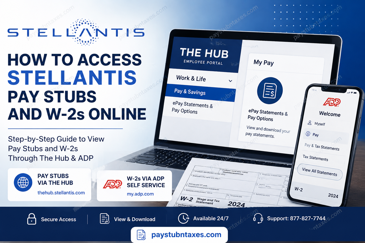 How to Access Stellantis Pay Stubs and W-2s Online